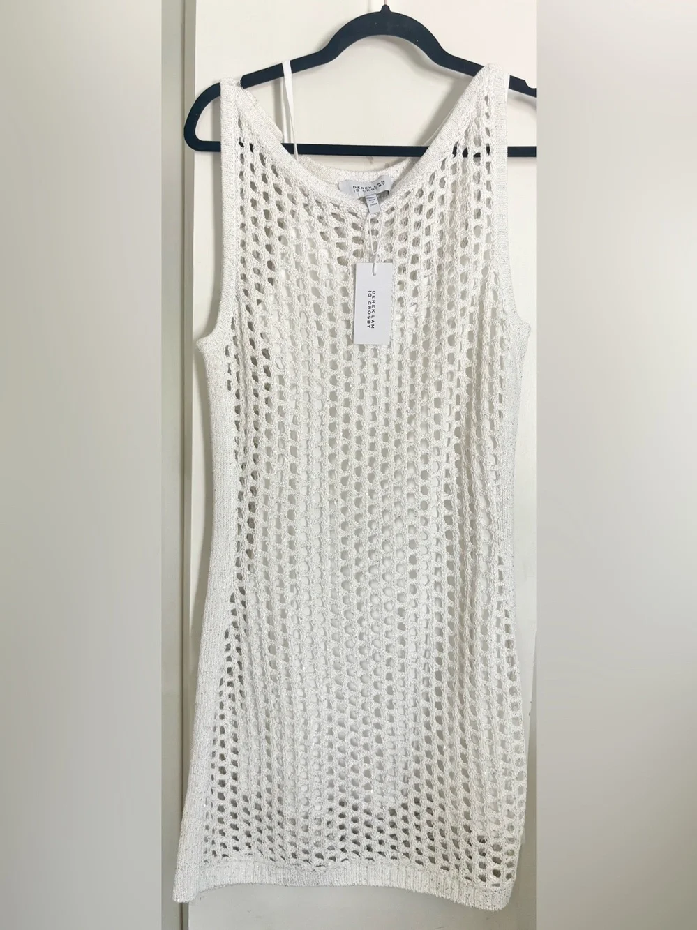 NWT Derek Lam 10 Crosby Sequin Crochet Minidress